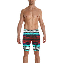 Load image into Gallery viewer, In Between Two Worlds Men&#39;s Knee Length Swimming Trunks
