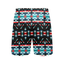 Load image into Gallery viewer, Visions of Peaceful Nights Men&#39;s Mid-Length Beach Shorts
