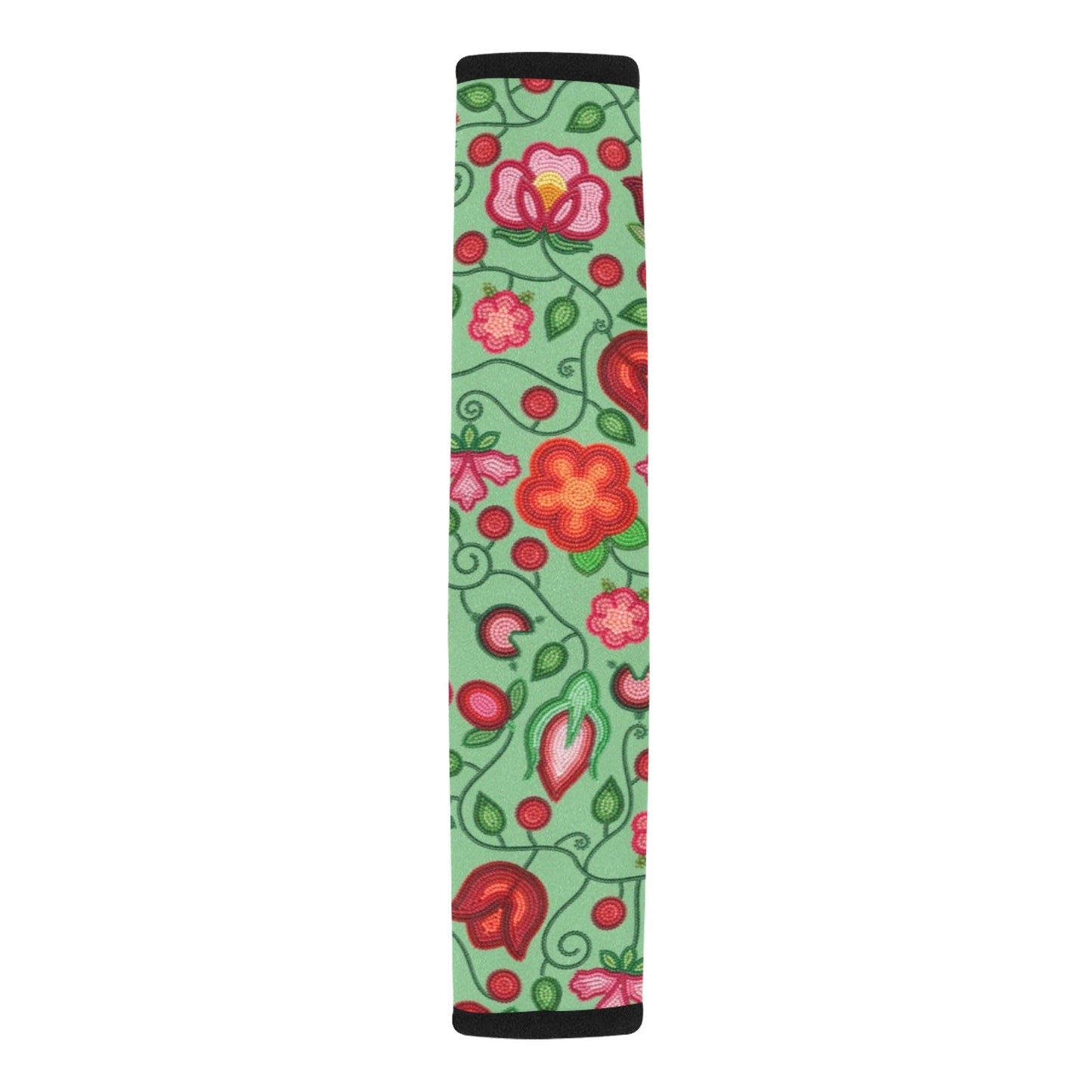 Rose Reverie Green Seat Belt Cover