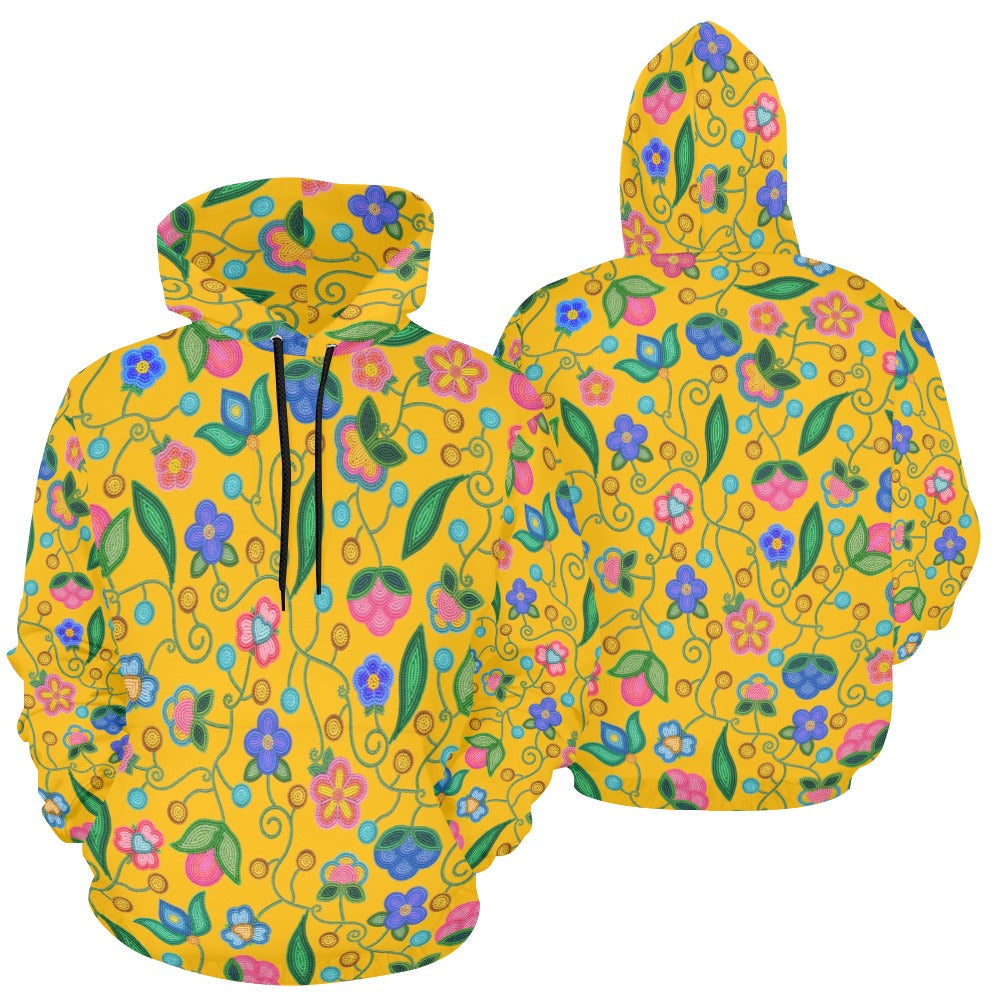 Skyberry Serenade Yellow Hoodie for Women