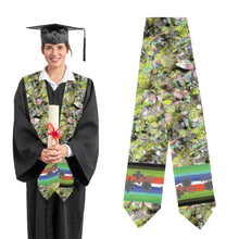 Load image into Gallery viewer, Culture in Nature Green Leaf Graduation Stole
