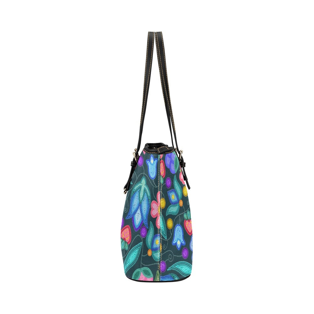 Sweet Offering Dark Teal Leather Tote
