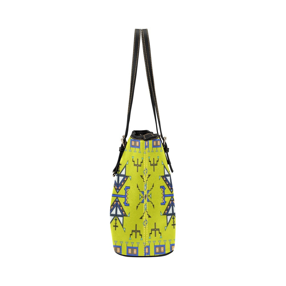 Eagle Strike Lime Leather Tote