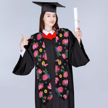 Load image into Gallery viewer, Kokum Ceremony Black Graduation Stole
