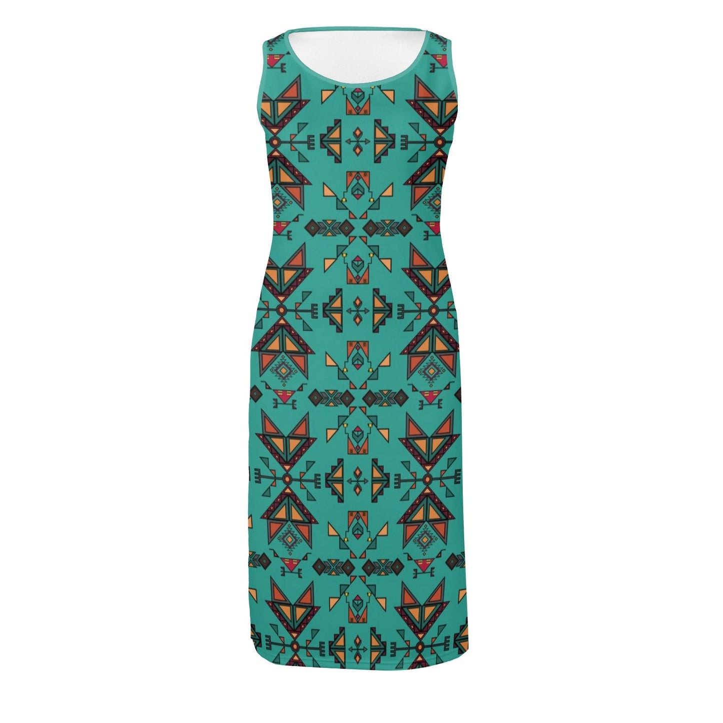 Arrow dawn Turquoise Phaedra Sleeveless Open Fork Long Dress
