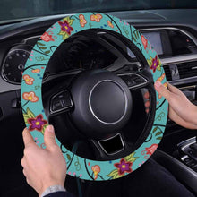 Load image into Gallery viewer, Fresh Fleur Sky Steering Wheel Cover with Elastic Edge
