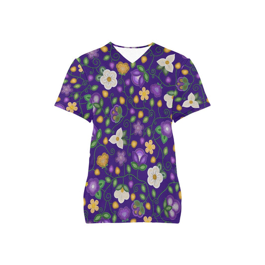 Midnight Moss Bloom Scrub Top