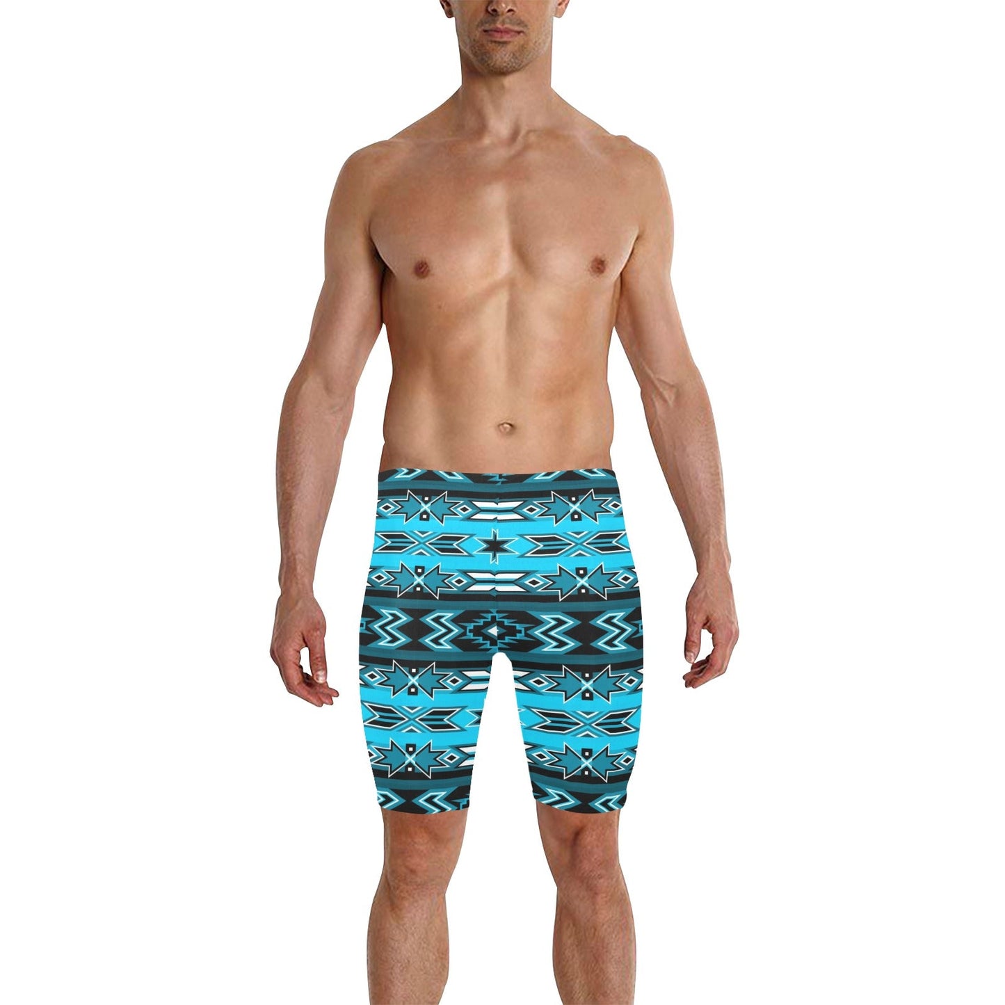 Northern Journey Men's Knee Length Swimming Trunks