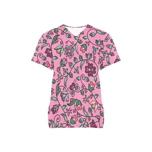 Amber Evening Garland Pink Scrub Top