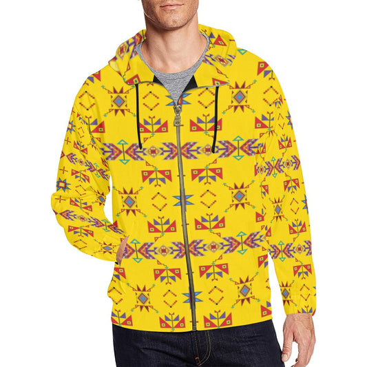 Scattered Generations Maize Men's Zipper Hoodie