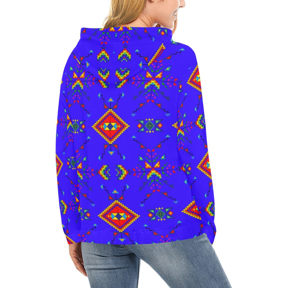 Buffalo Jump Blue Hoodie for Women