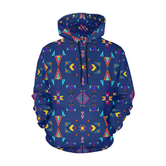 Enemy Territory Dark Navy Hoodie for Men