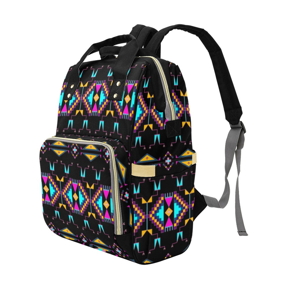 Rite of Passage Black Multi-Function Diaper Backpack