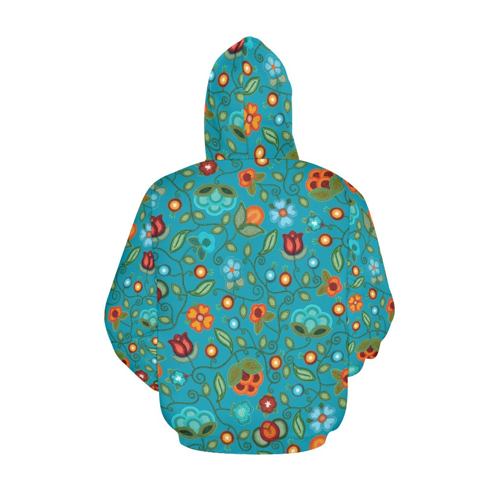 Prairie Fire Petals Ocean Hoodie for Women