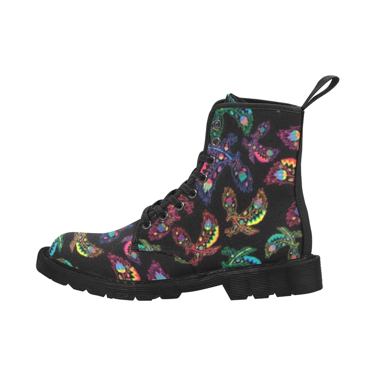 Neon Floral Eagles Boots