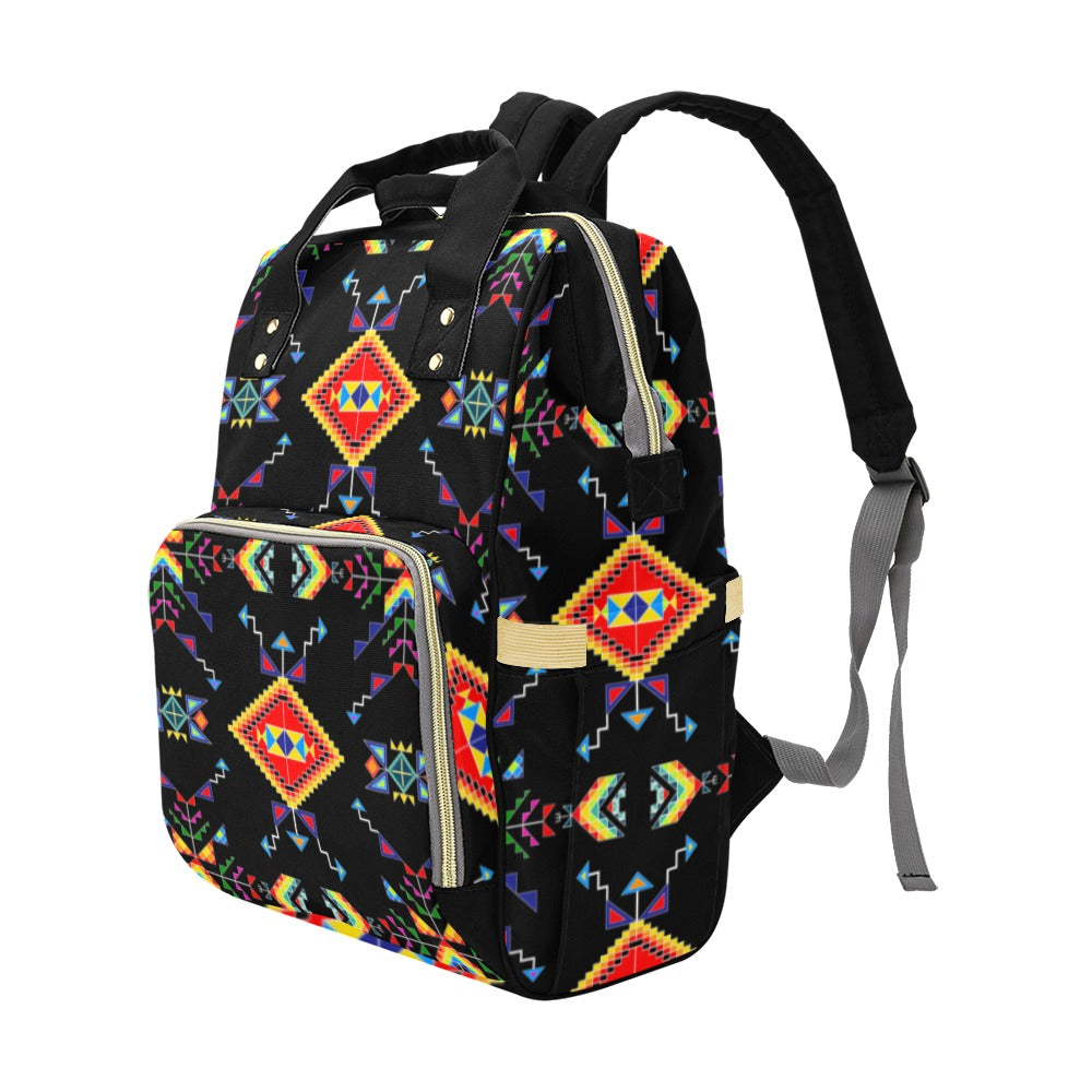 Buffalo Jump Black Multi-Function Diaper Backpack