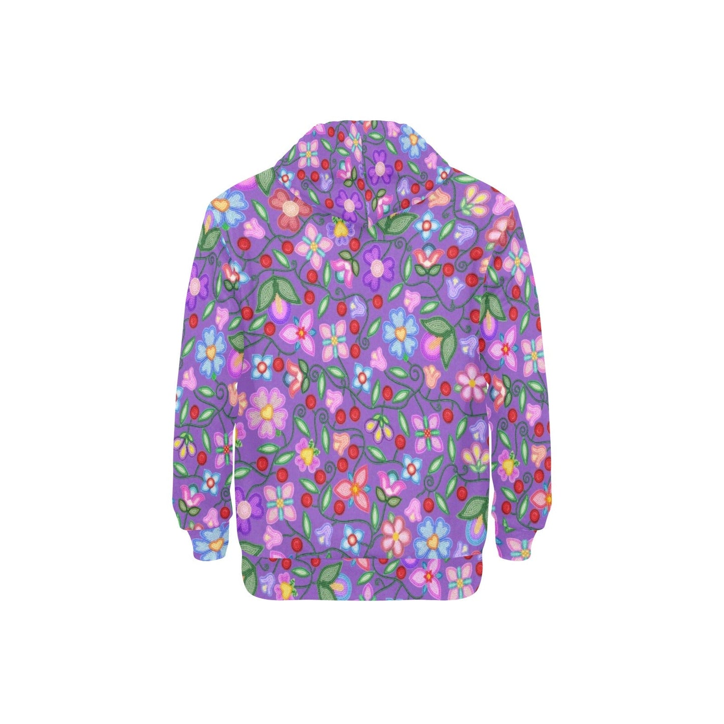Petal Harmony Lavender Fleece Hoodie