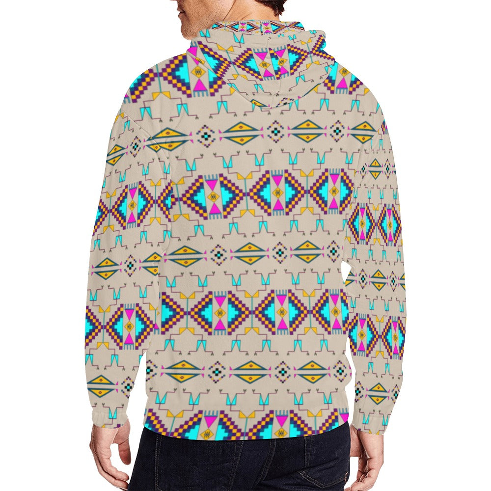 Rite of Passage Sand Men's Zipper Hoodie