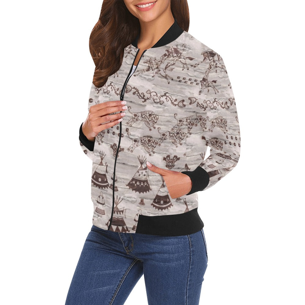 Heart of The Forest Bomber Jacket for Women