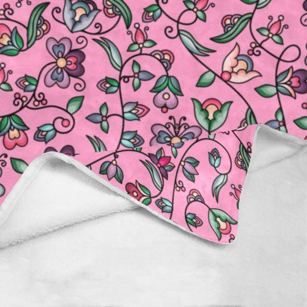 Amber Evening Garland Pink X-Large Micro Fleece Blanket