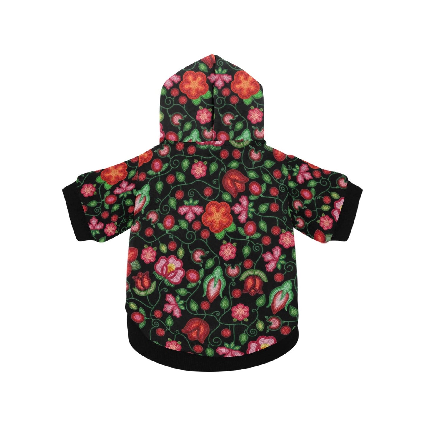 Rose Reverie Black Pet Hoodie