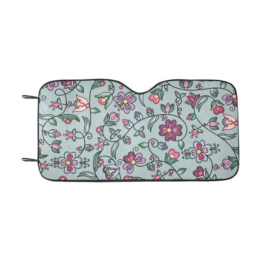 Amber Evening Garland Turquoise Car Sun Shade 55"x30"