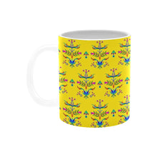 Load image into Gallery viewer, Dakota Damask Yellow Mug
