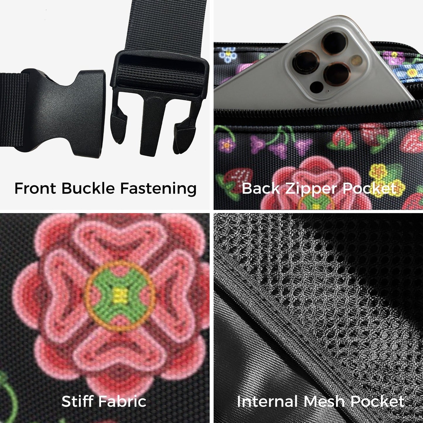 Berry Pop Midnight Belt Bag