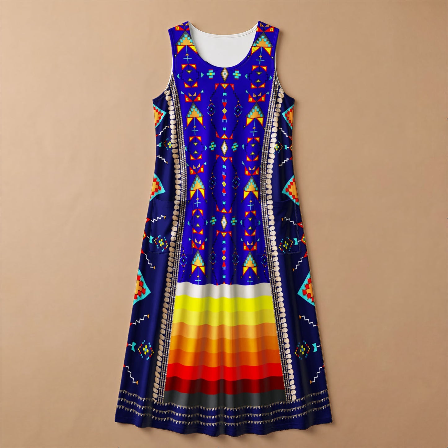 Sentinel of the Plains Navy 1 Sleeveless Dress