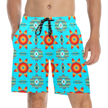 Load image into Gallery viewer, Rising Star Harvest Moon Men&#39;s Mid-Length Beach Shorts
