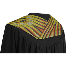 Load image into Gallery viewer, Fire Feather Yellow Graduation Stole
