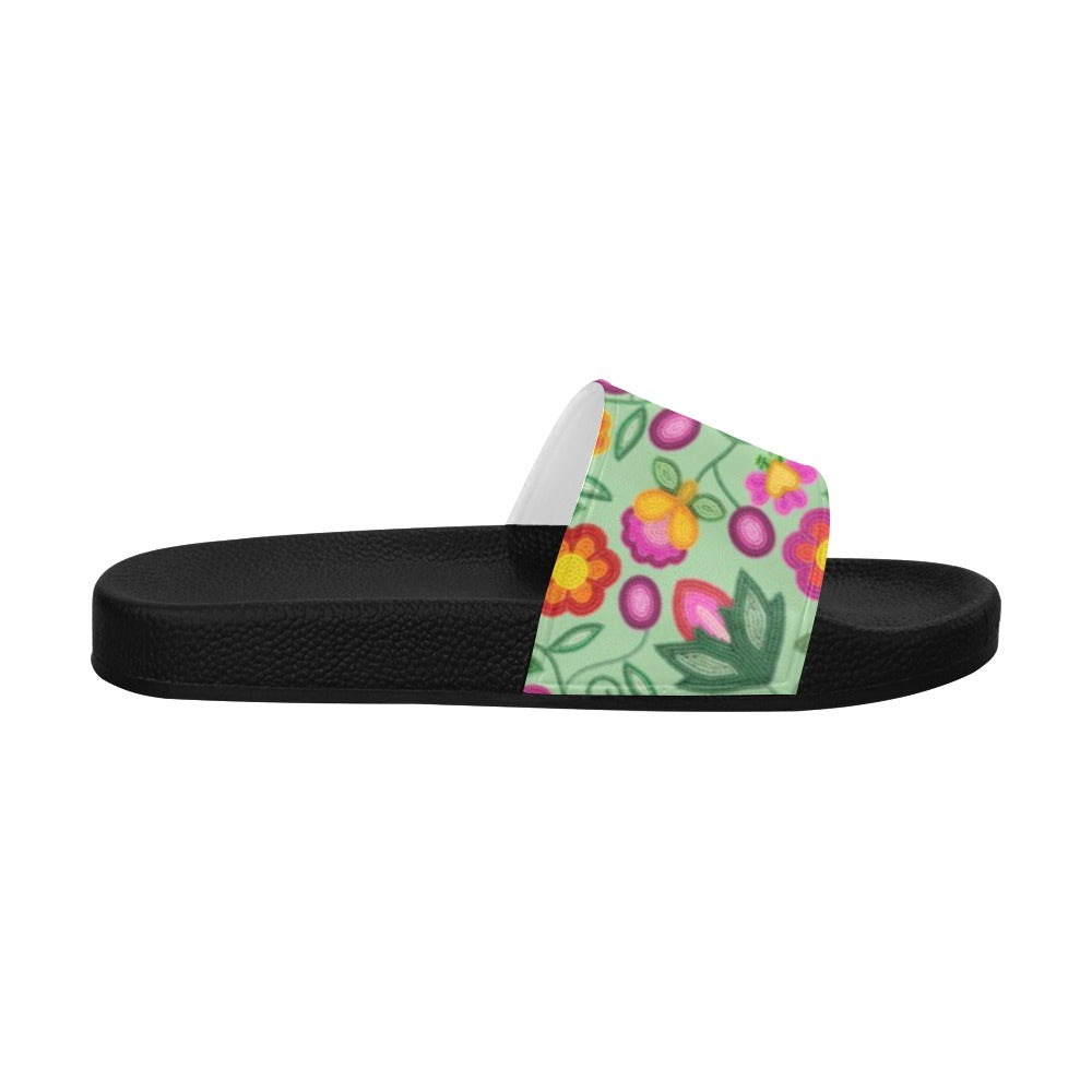 Boreal Bounty Green Slide Sandals