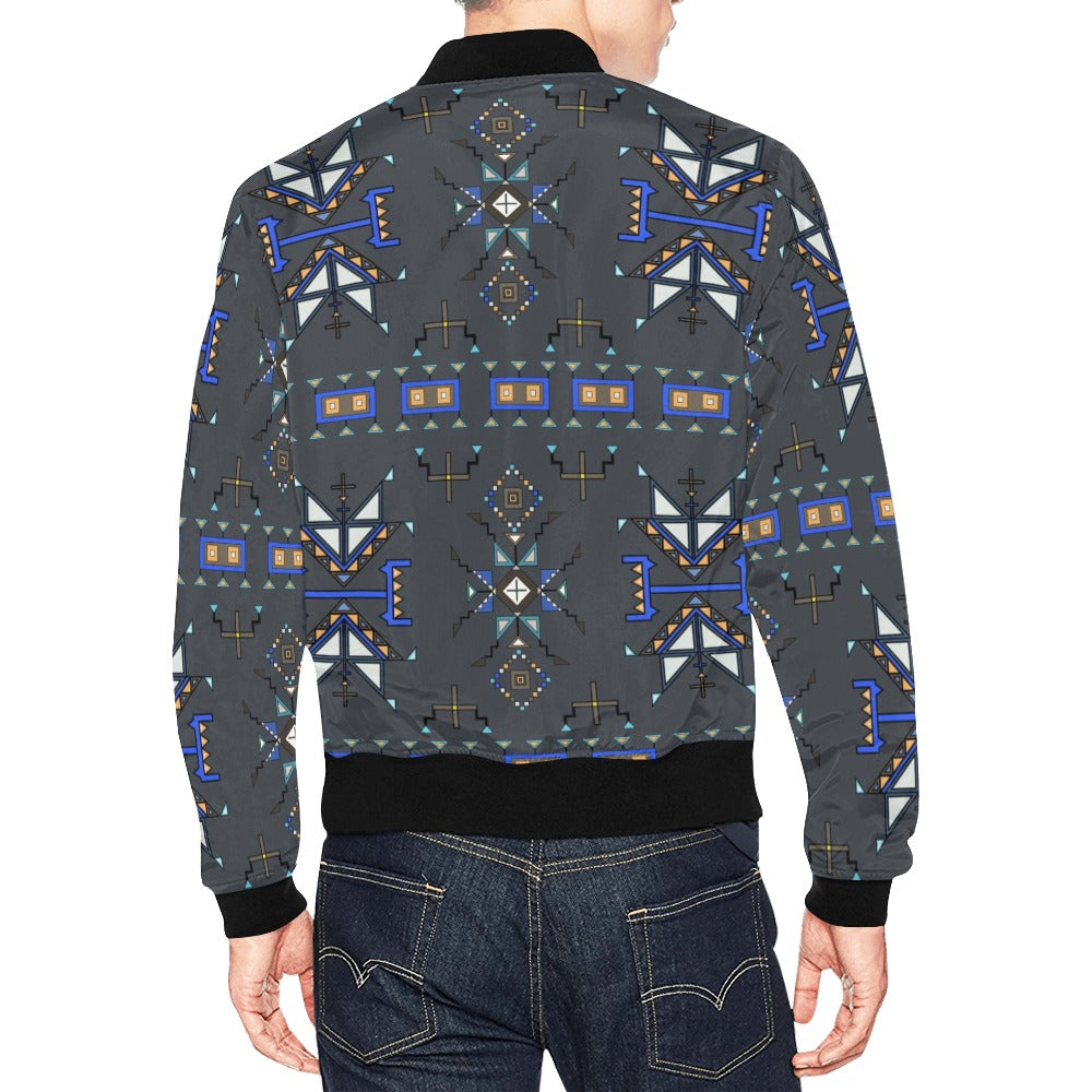 Eagle Strike Gray Bomber Jacket for Men