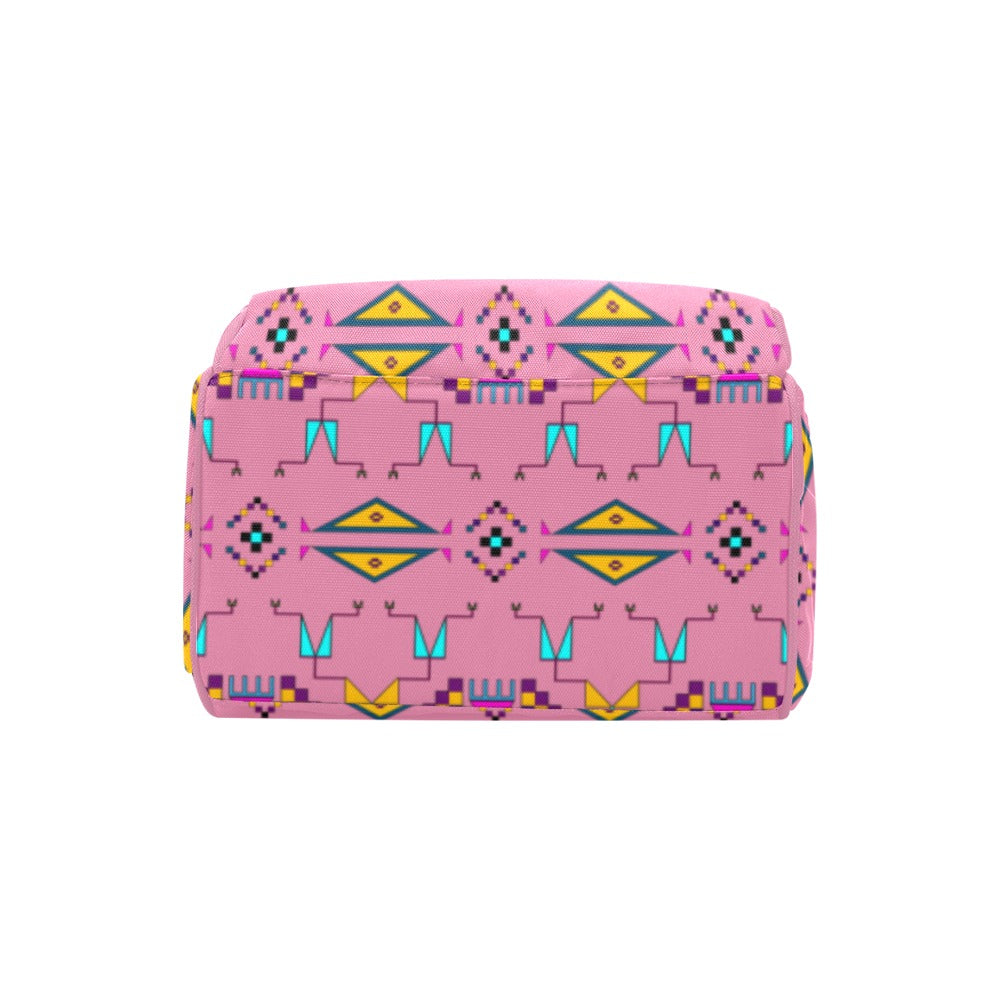 Rite of Passage Pink Multi-Function Diaper Backpack