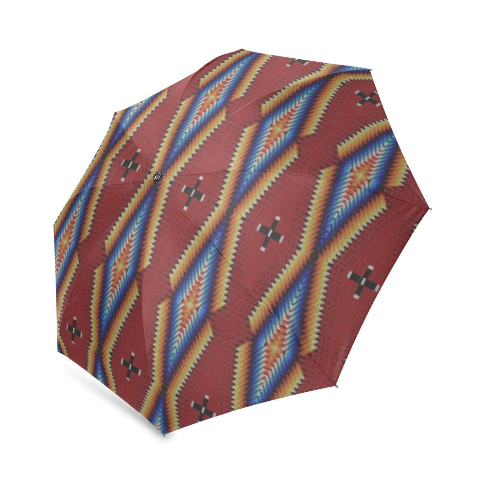 Diamond in the Bluff Red Foldable Umbrella