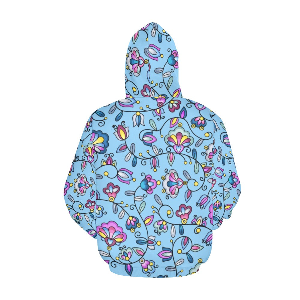 Autumn Bundle Blessing Blue Hoodie for Women