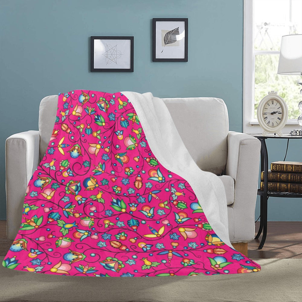 Prairie Plains Spirit Pink X-Large Micro Fleece Blanket