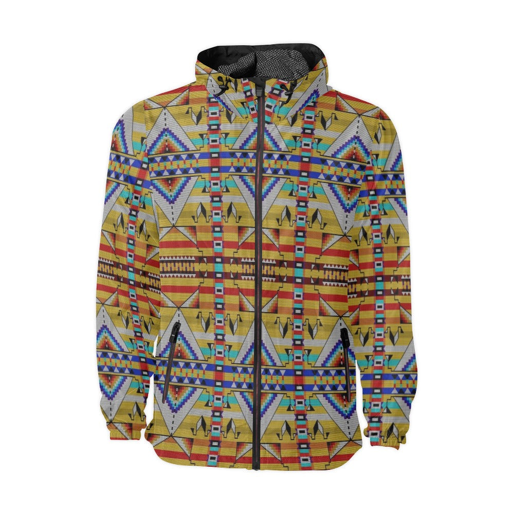 Medicine Blessing Yellow Men's Windbreaker