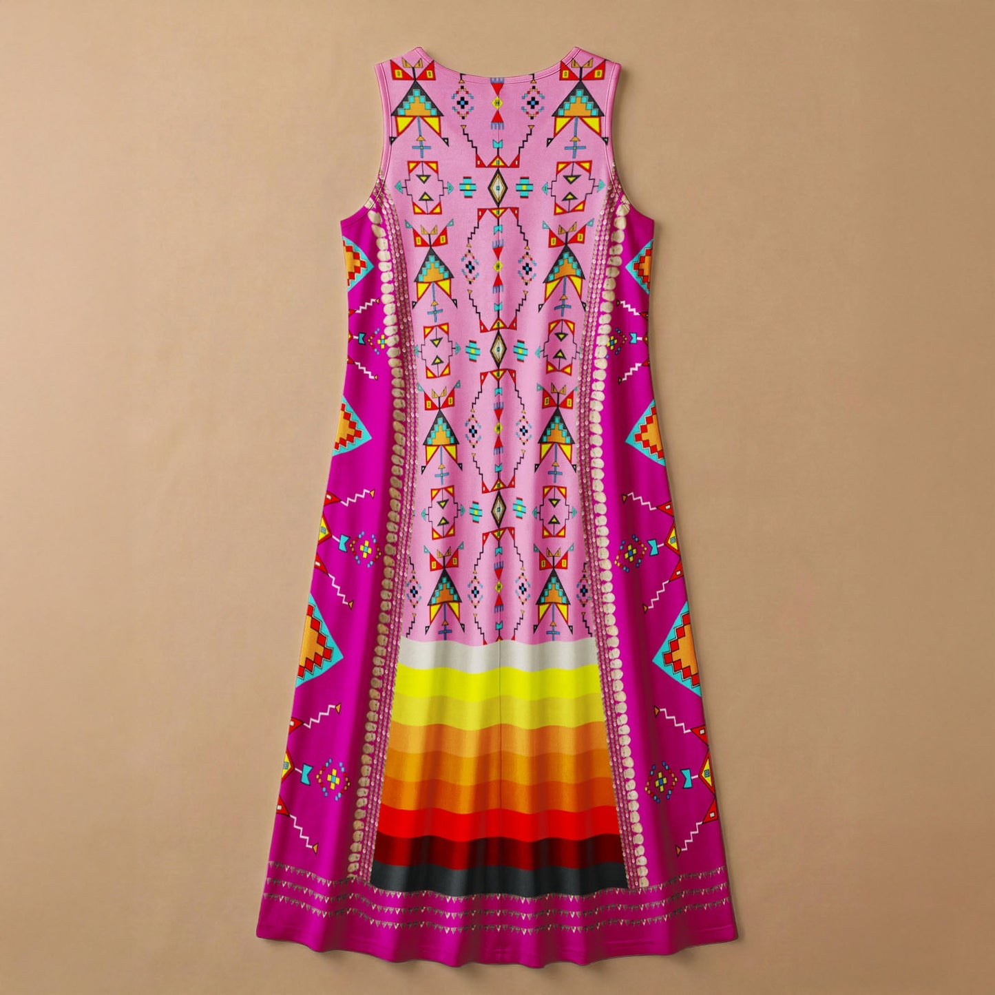 Sentinel of the Plains Pink 2 Sleeveless Dress