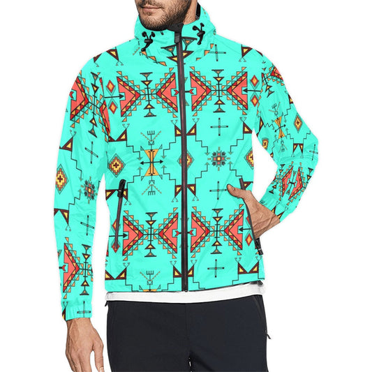 Thunder Flight Turquoise Men's Windbreaker