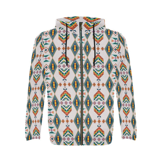 Travois Tipi Grey Zip Hoodie