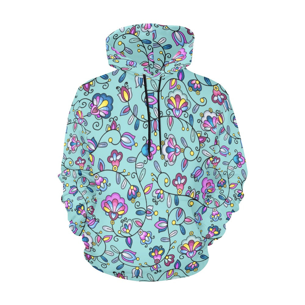 Autumn Bundle Blessing Turquoise Hoodie for Women (USA Size)