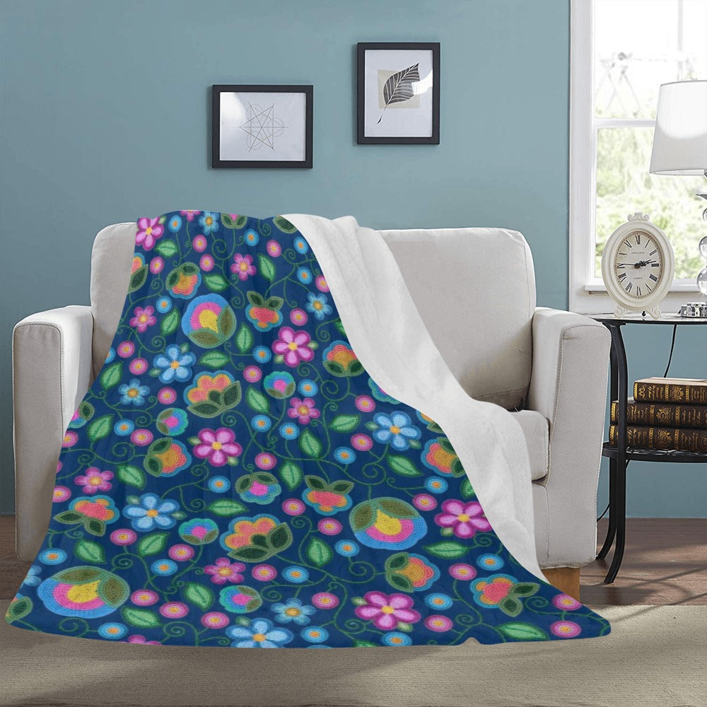 Turquoise Sunbeam Blue X-Large Micro Fleece Blanket