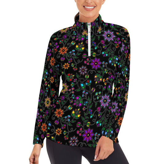 Nature's Nexus Black Long Sleeve Yoga Shirt