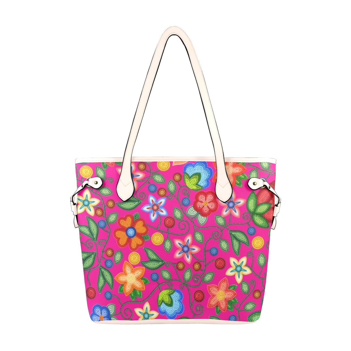 Morning Harmony Pink Clover Canvas Tote