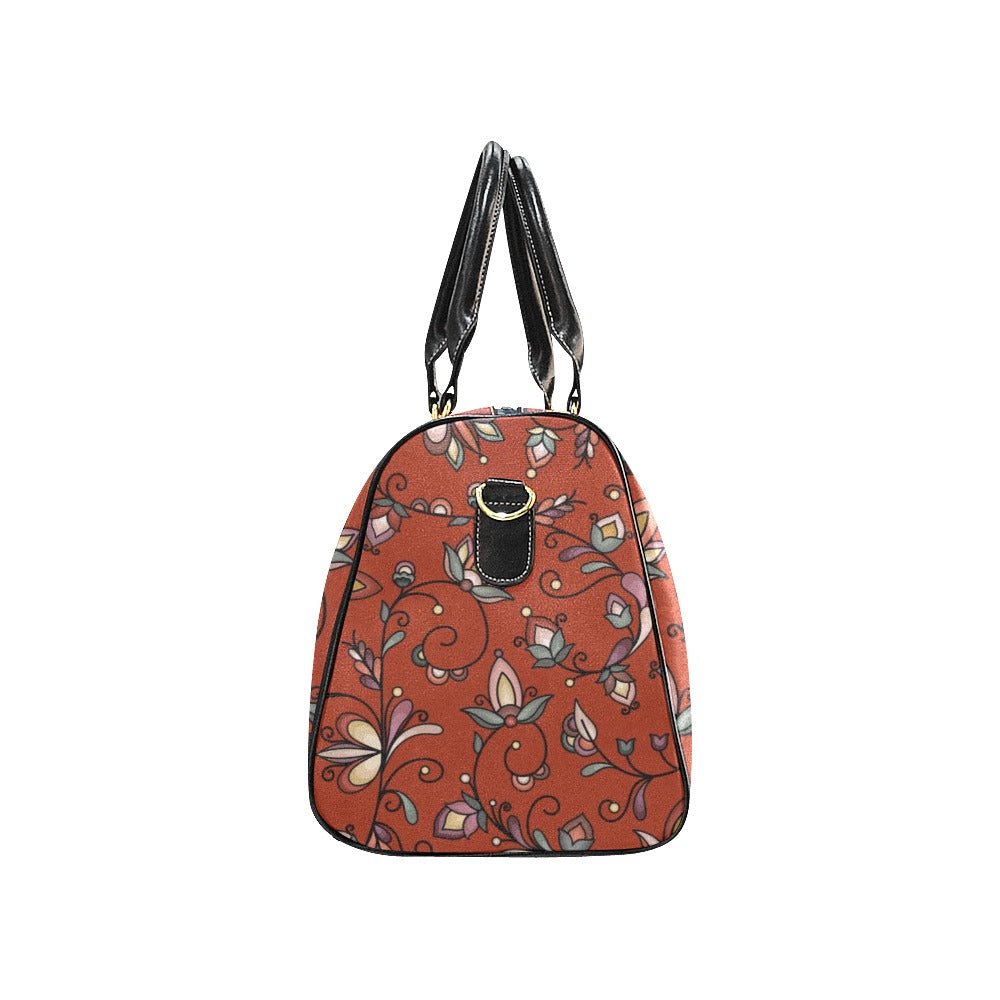 Burnt Sky Petals Red Small Travel Bag