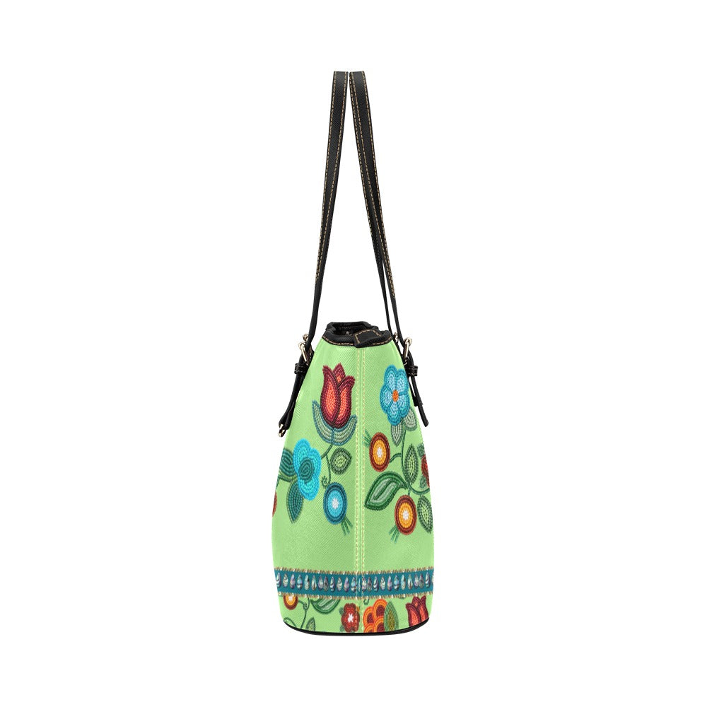 Prairie Fire Petals Leather Tote