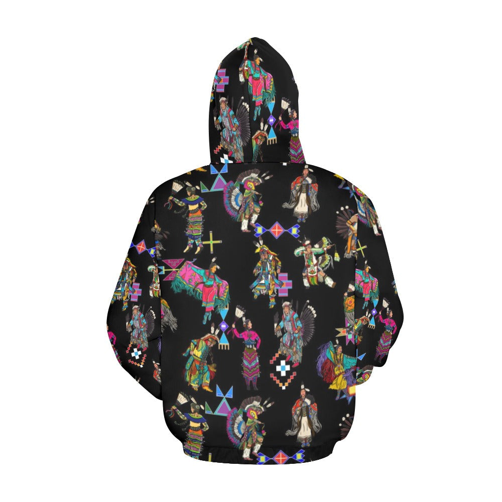 Grand Entry Dancers Black Hoodie for Women