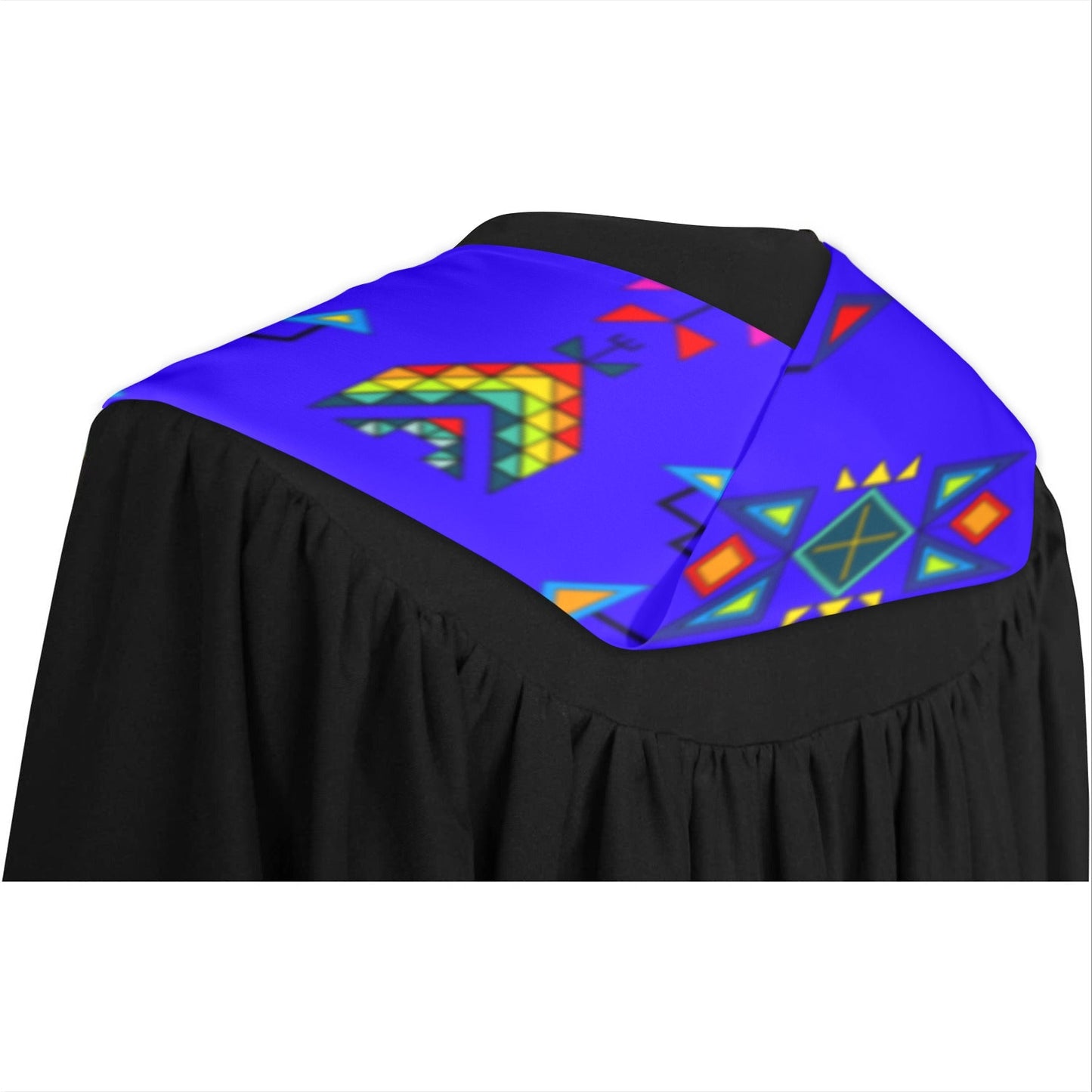 Buffalo Jump Blue Graduation Stole