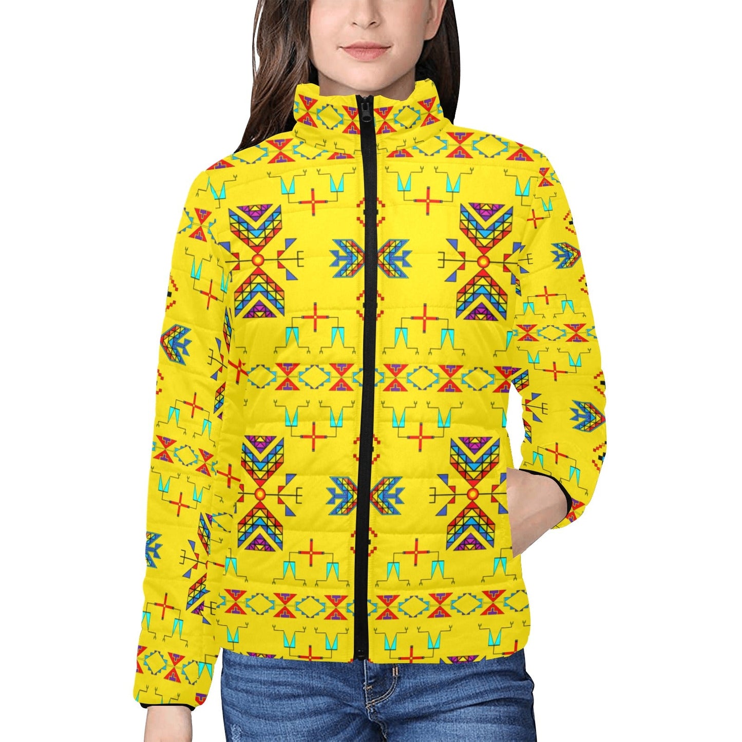 Rainbow Chief Rainbow Yellow Women's Padded Jacket